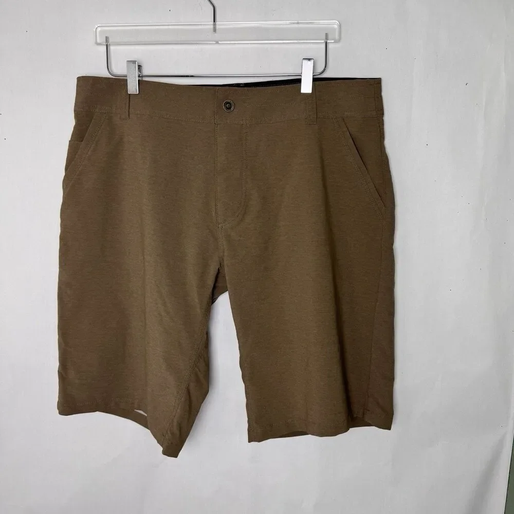 Kuhl Men’s Shift Amphibia Outdoor Athleisure Shorts Size 38 In Taupe Quick Dry